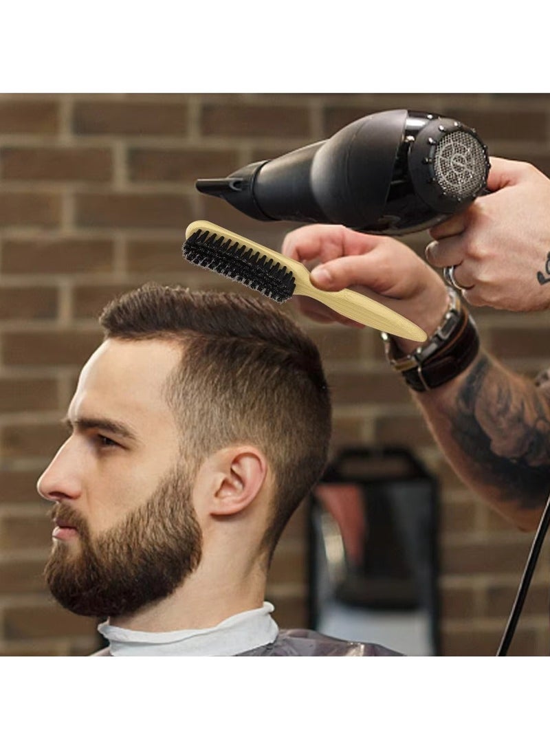 فرشاة لحية بشعيرات ناعمة، أداة عناية مريحة للرجال، للعناية بشعر الوجه واللحية. - Image 2